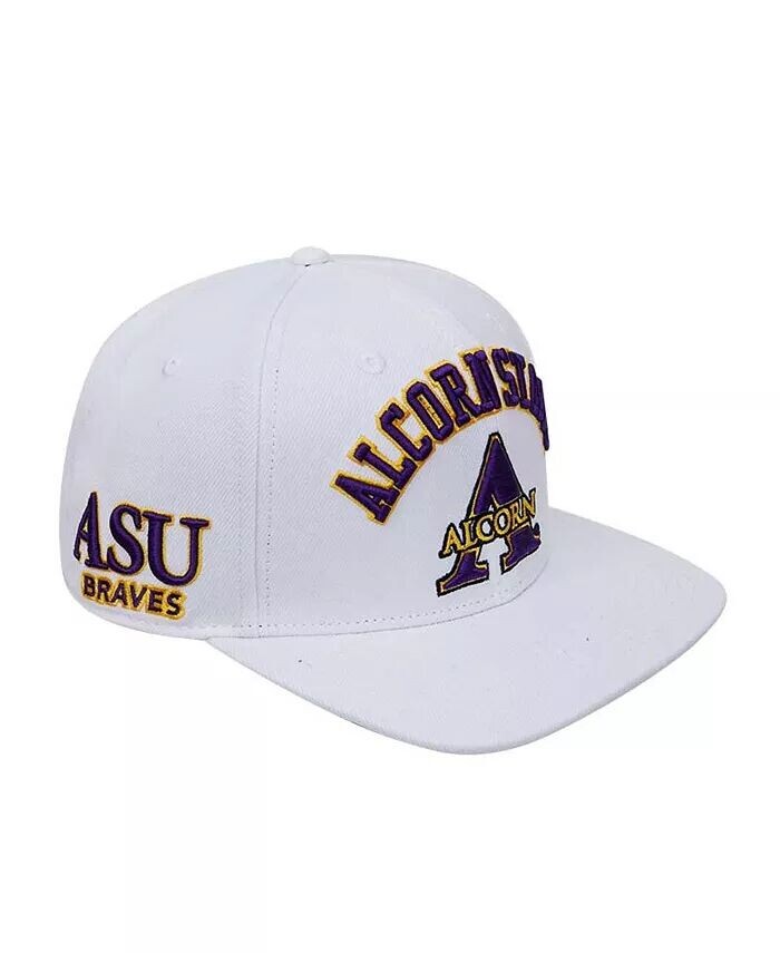 

Мужская белая шерстяная кепка Alcorn State Braves Arch Over Evergreen Pro Standard
