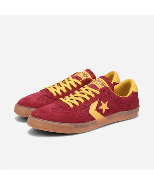 Унисекс кеды из канваса и замши CONVERSE ROADCLASSIC SK OX бордовые