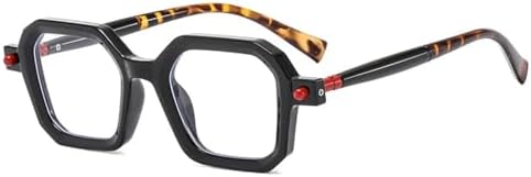 

Ретро-панк двухцветные женские солнцезащитные очки с градиентным леопардовым принтом и черными линзами, защита от УФ-излучения UV400, мужские очки с заклепками и прозрачной оправой MTZJH, 2