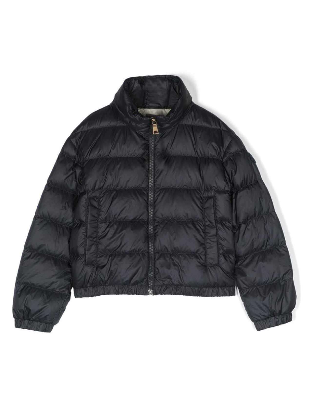 

Moncler Enfant пуховик с логотипом, синий