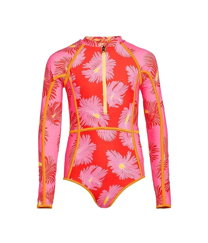 Купальник слитный Water Blossom Moorea Maaji Kids, Pink Overflow