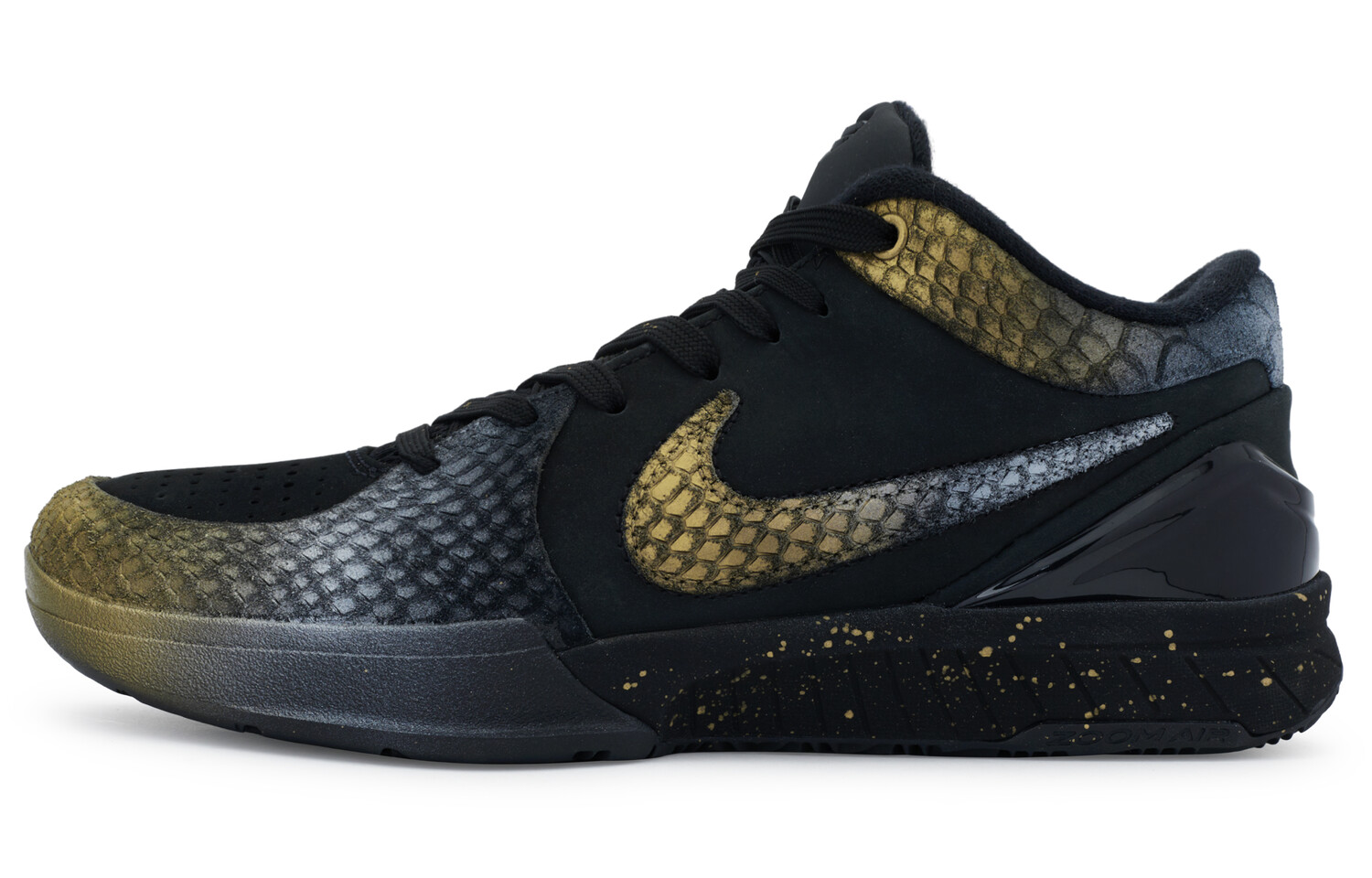

Баскетбольные кроссовки унисекс Nike Zoom Kobe 4, Black, gold, silver