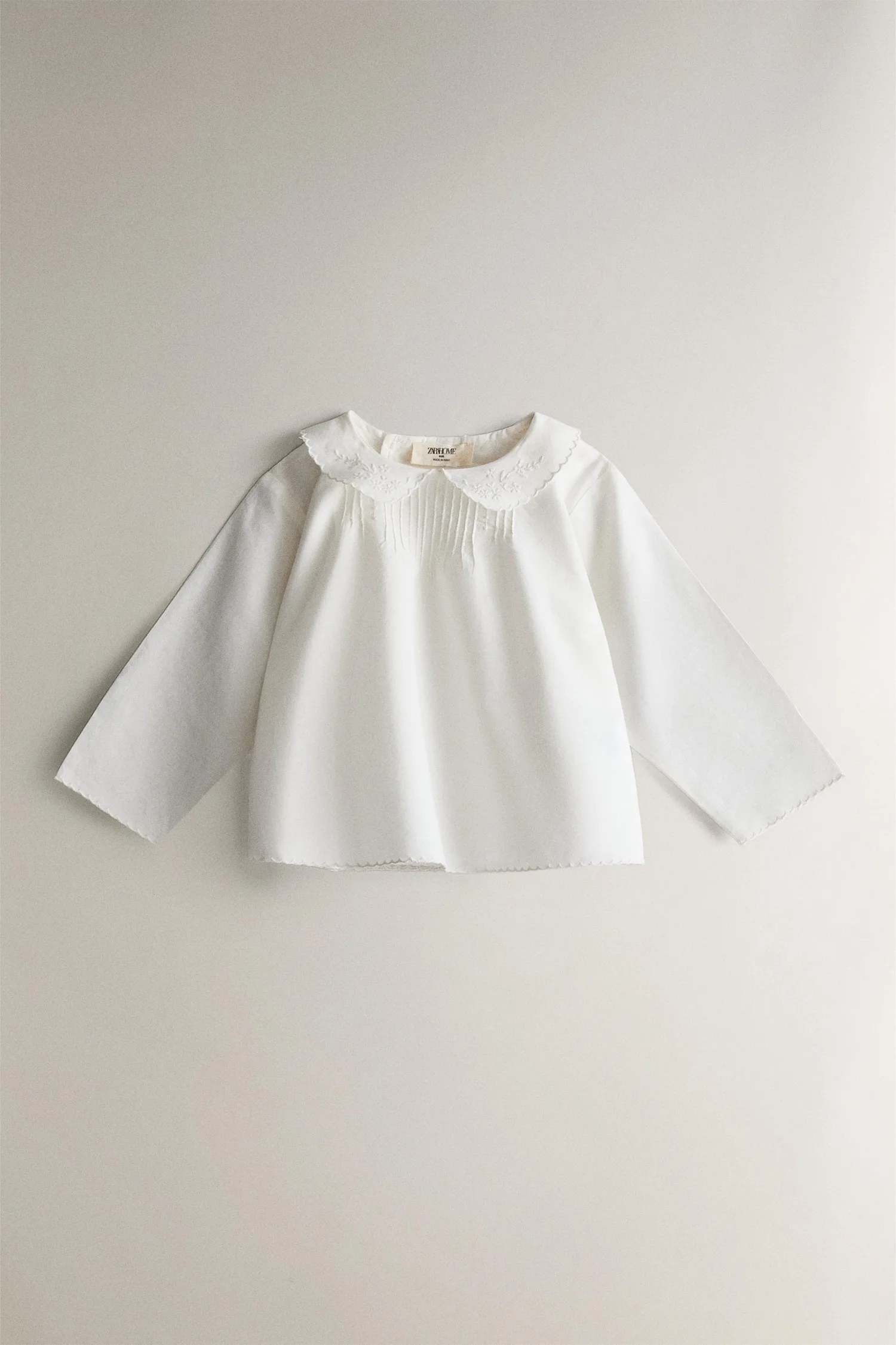 Zara Вышитая детская рубашка