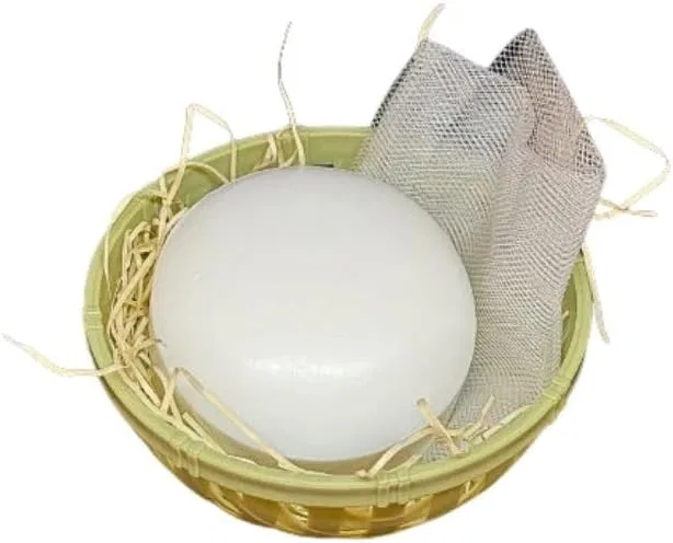 Мыло для лица Kinu Bihon Tofu Zakkokuya Yamamoto 130 г × 5 шт с сеткой для пены — фото 3