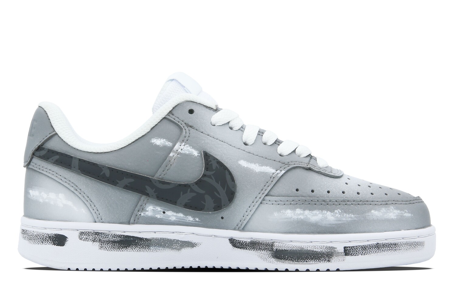 Мужские кроссовки для скейтбординга Nike Court Vision 1, Серый — фото 2