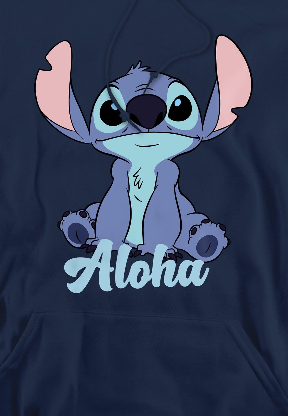 

Толстовка с капюшоном LILO AND STITCH ALOHA PRINT Disney, темно-синий
