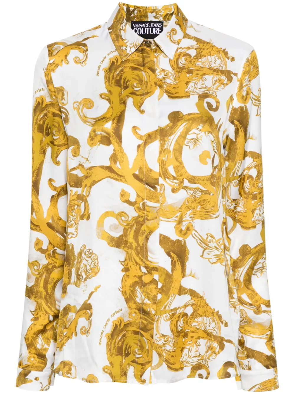 

Рубашка с принтом Watercolour Couture Versace Jeans Couture, белый
