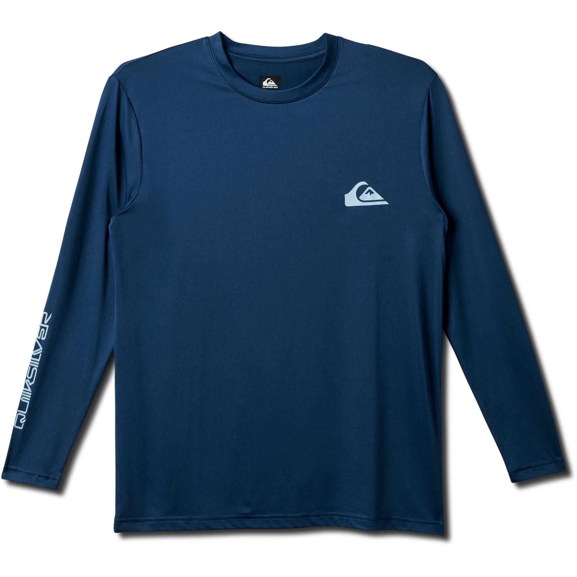 

Мужская повседневная футболка с длинным рукавом для серфинга Quiksilver, Navy, Синий, Мужская повседневная футболка с длинным рукавом для серфинга Quiksilver, Navy