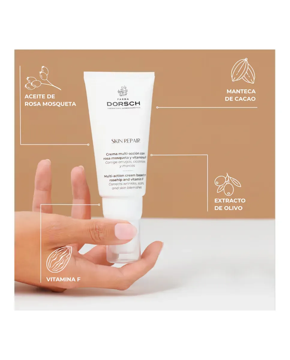 Крем для лица Farma Dorsch — Многофункциональный с маслом шиповника и витамином F Skin Repair, 50 мл — фото 3