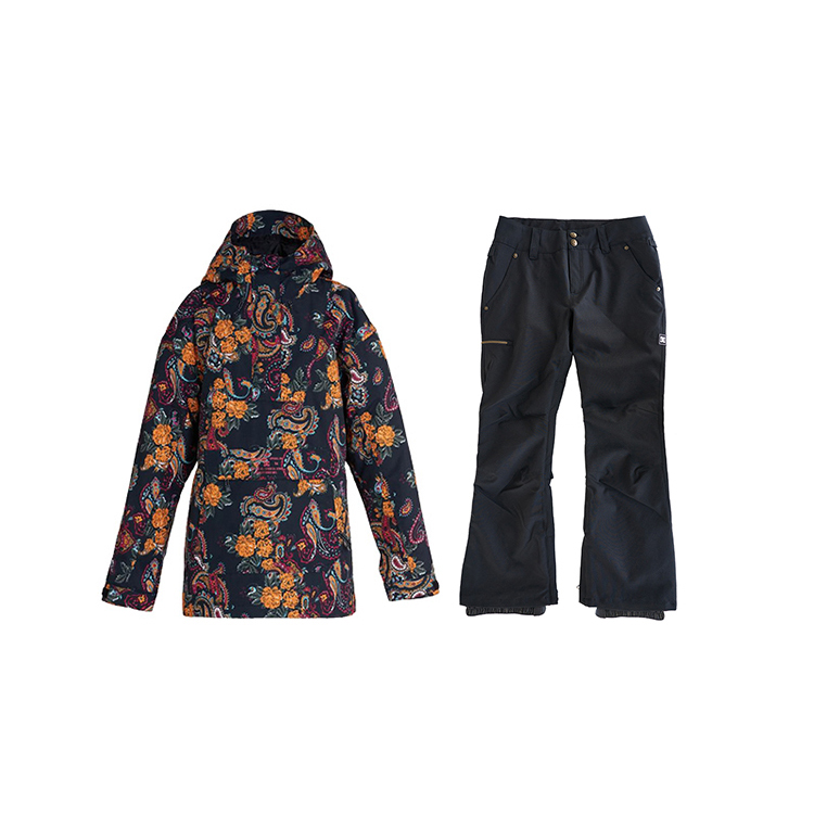 

Спортивный костюм для лыж Women's Straight Fit DC Shoes, paisley+черный