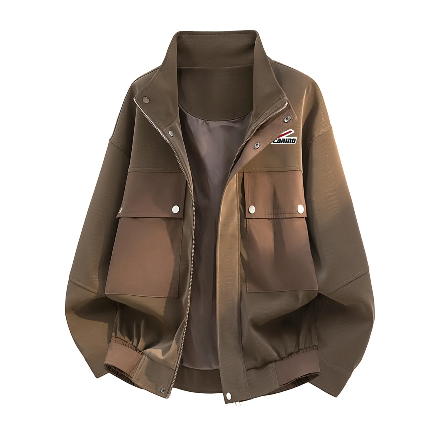 

Куртка Unisex Stand Collar Moderate WARRIOR, coffee (diy badge)