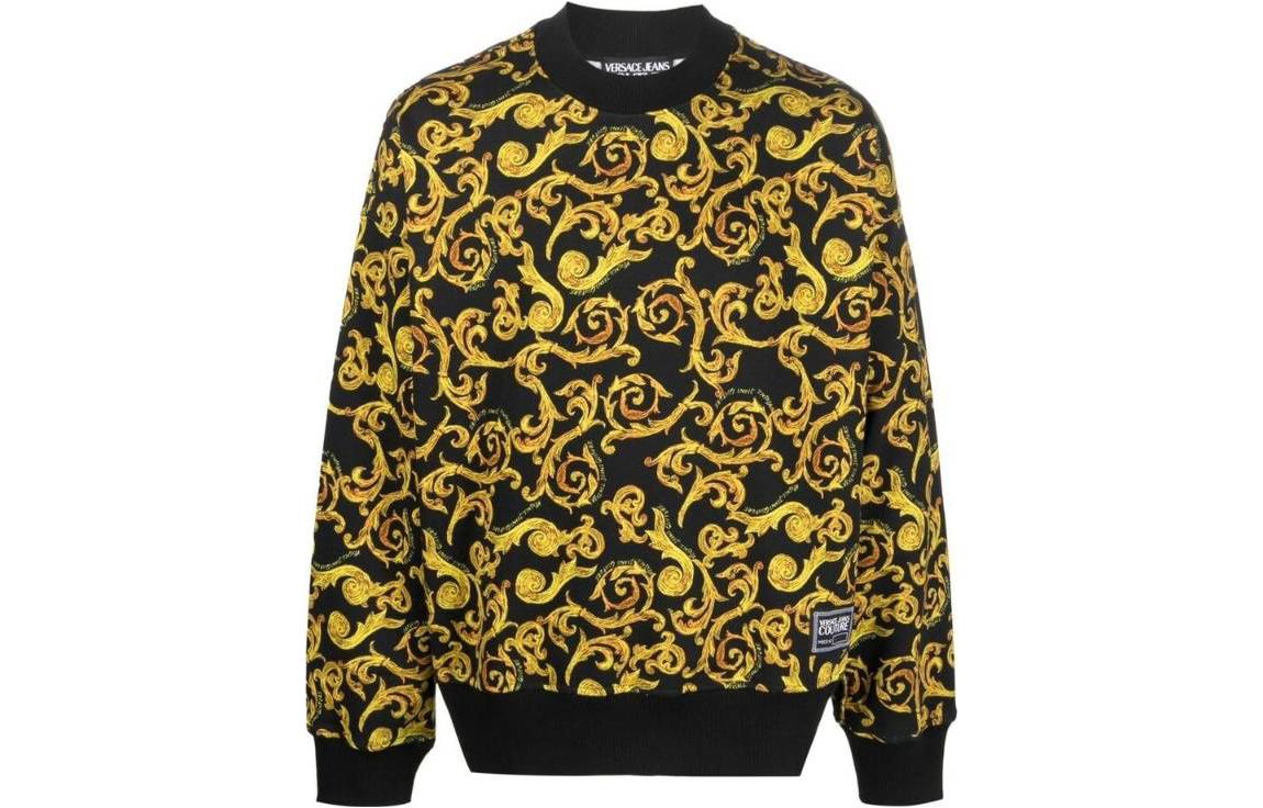 

Graphic-print Long-sleeve Sweatshirt VERSACE JEANS COUTURE, мультиколор