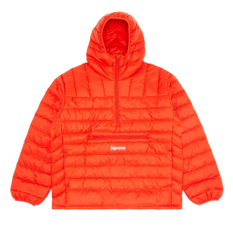 

Пуловер Supreme Micro Down Half Zip Hooded Pullover 'Dark Orange', оранжевый