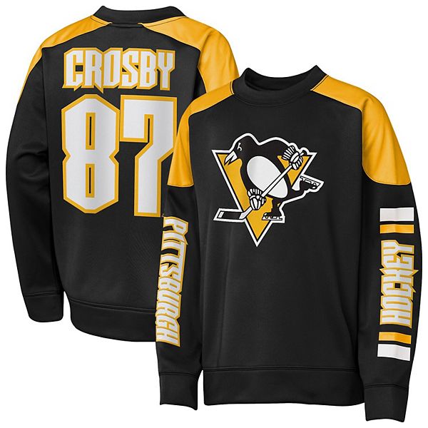 Толстовка с именем и номером Sidney Crosby Pittsburgh Penguins Outerstuff — фото 2