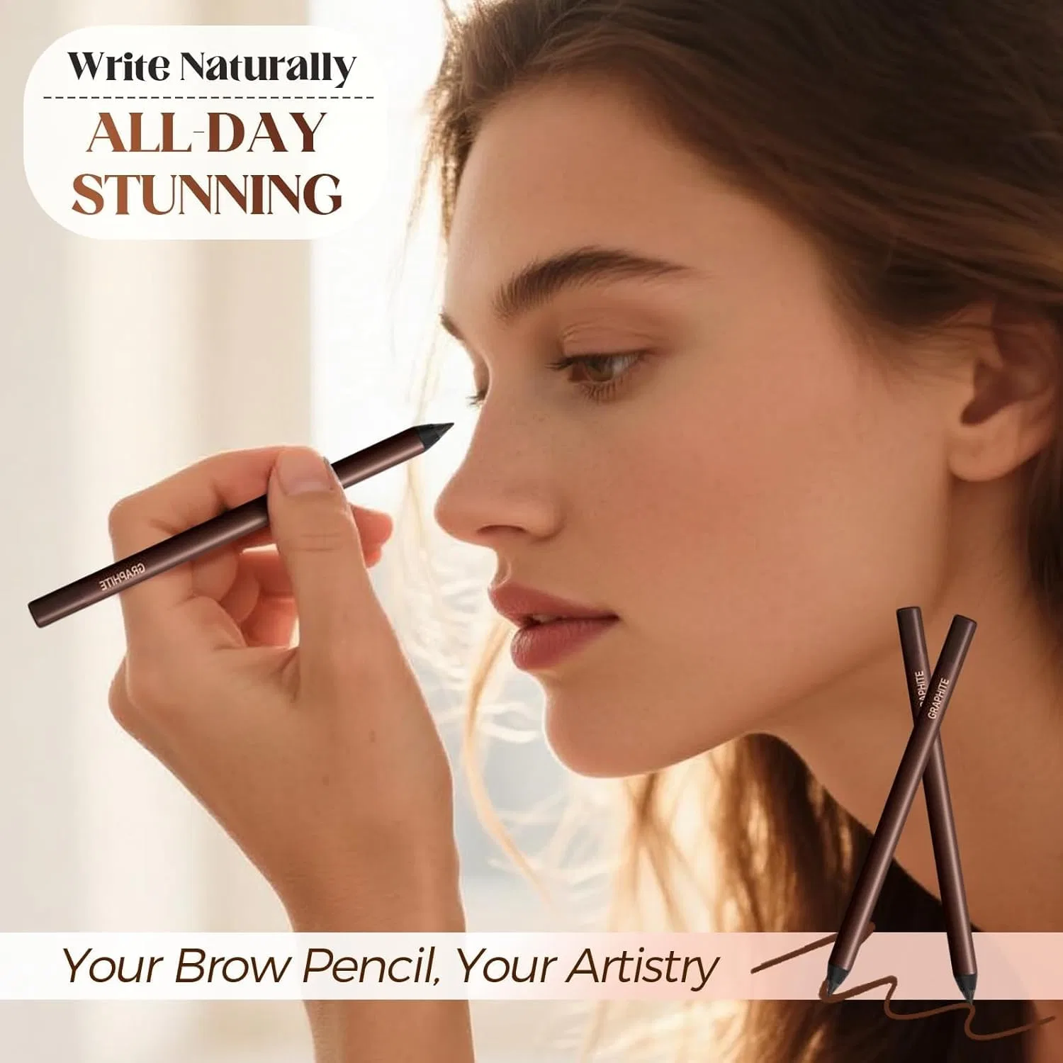 Водостойкий карандаш для глаз «Eyeliner Waterproof Pencil» от Persona (черный) Generisch, Black — фото 2