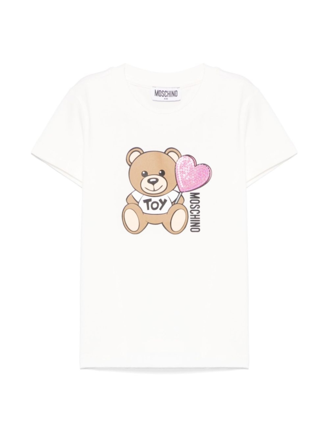 

Moschino Kids футболка с принтом Teddy Bear, белый