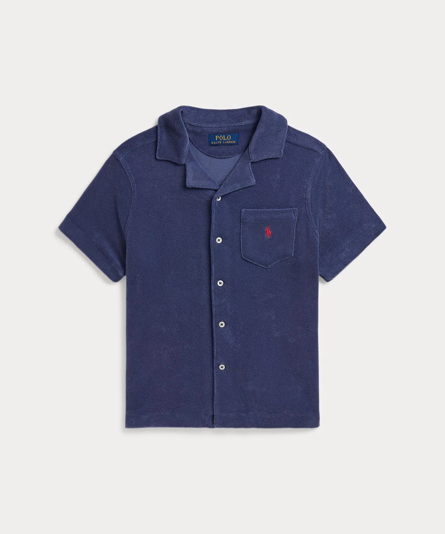 Детская хлопковая футболка POLO RALPH LAUREN CHILDRENSWEAR тёмно-синяя — фото 2