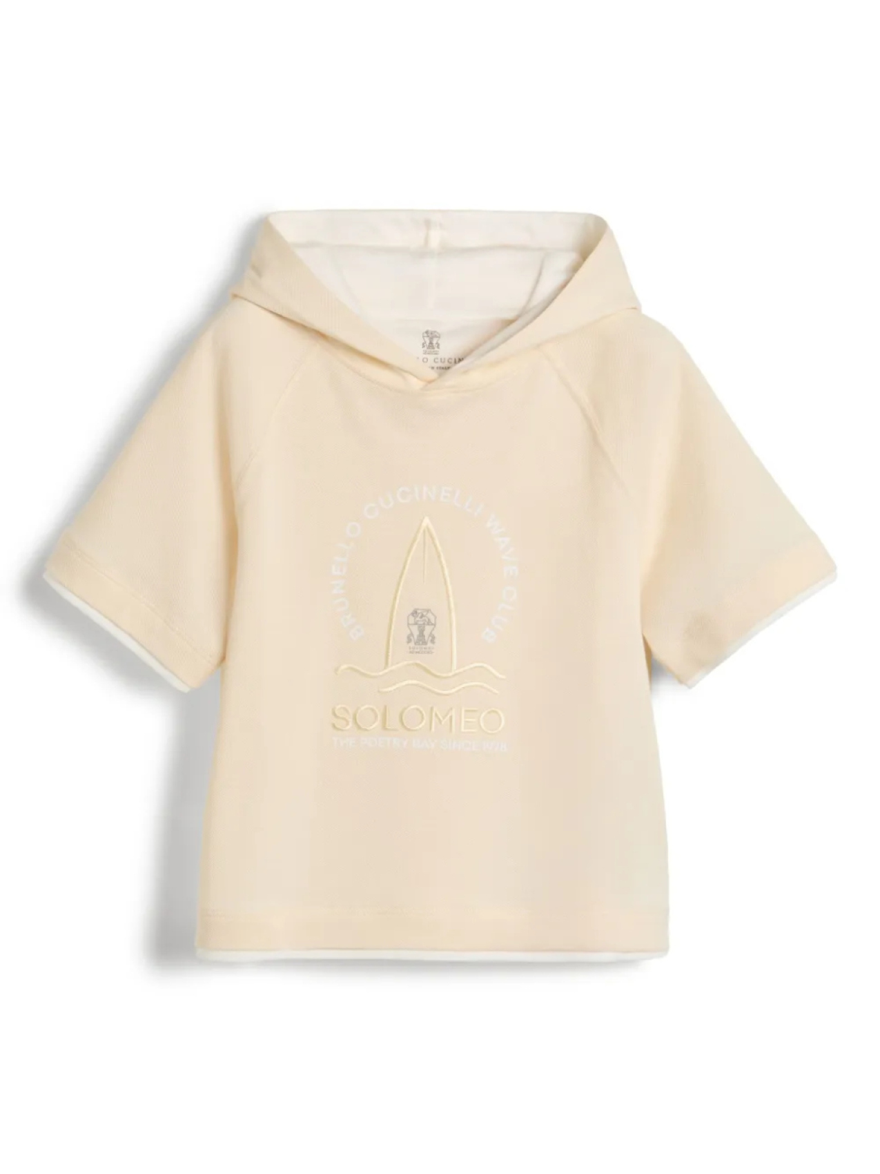 

Brunello Cucinelli Kids толстовка с короткими рукавами, нейтральный