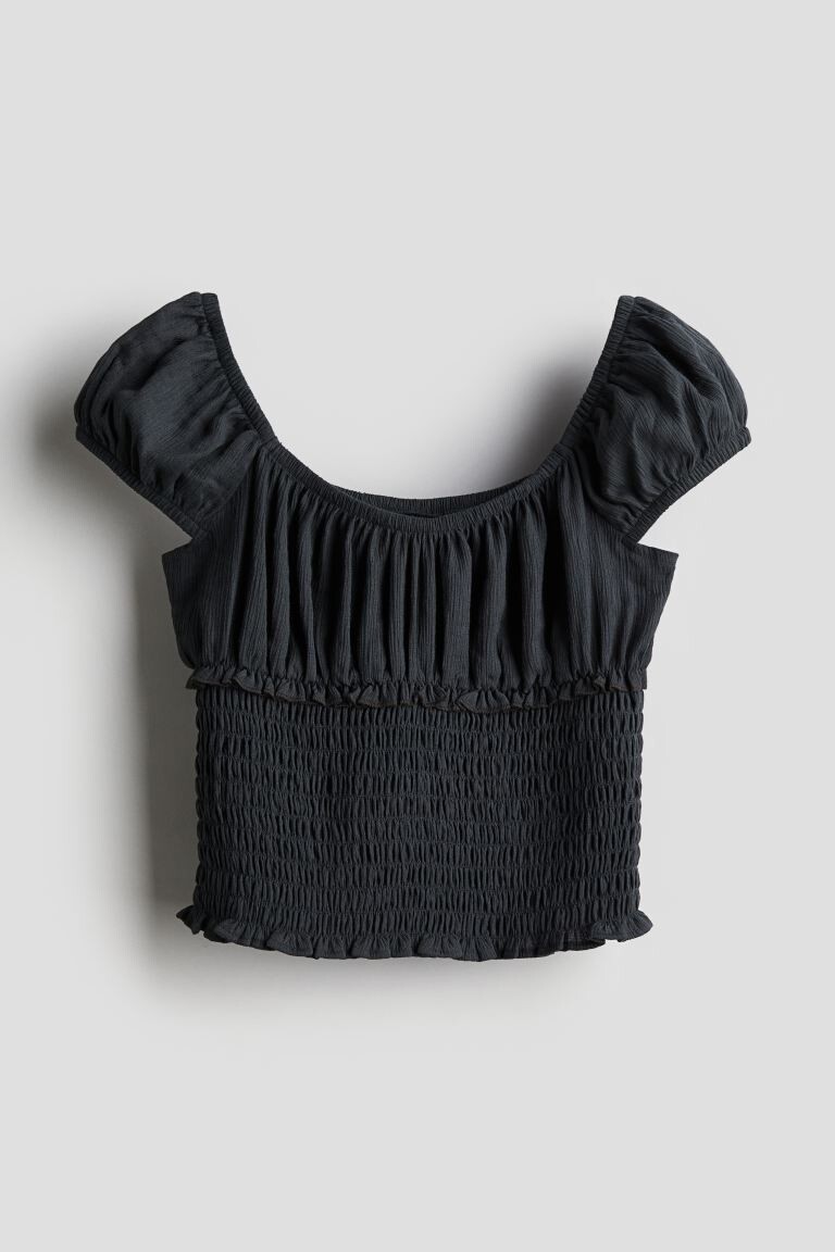 

Присборенная рубашка H&M, серый
