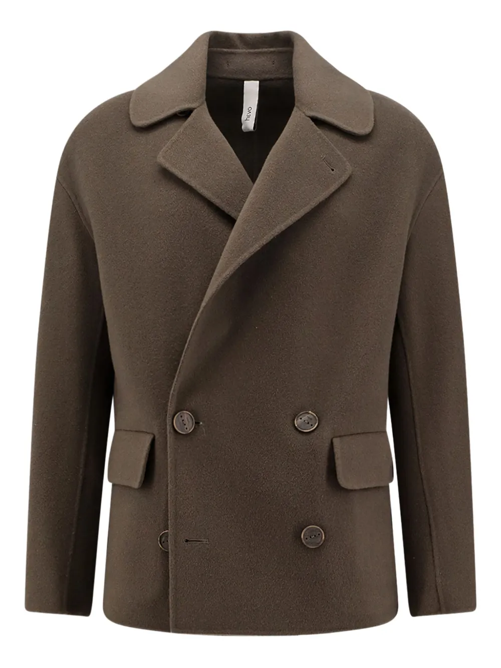 

Двубортный пиджак с клапанами на карманах Hevo, зеленый