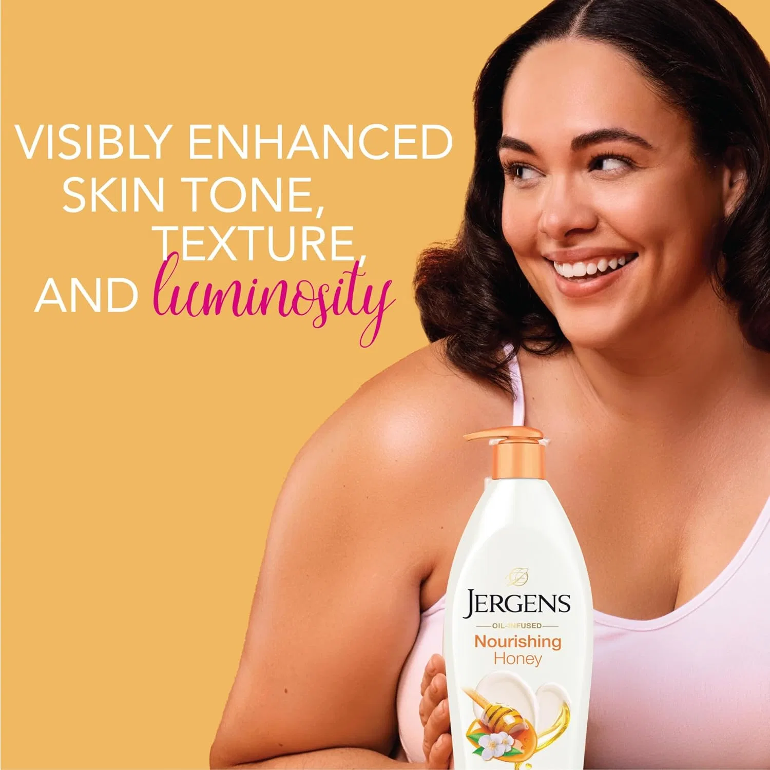 Лосьон для тела и рук увлажняющий Jergens Nourishing Honey, 4 x 16.8 унций — фото 2