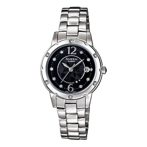 

Часы CASIO SHEEN Series Waterproof Silver/ Sports Black Analog, черный