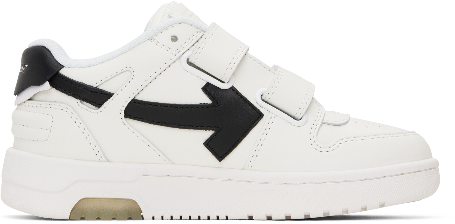 

Детские белые и черные кроссовки Out Of Office Straps Off-White, белый/черный