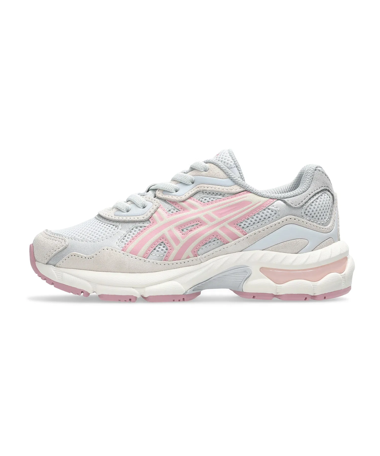 Детские кроссовки ASICS GEL-NYC PS серые с розовым — фото 2