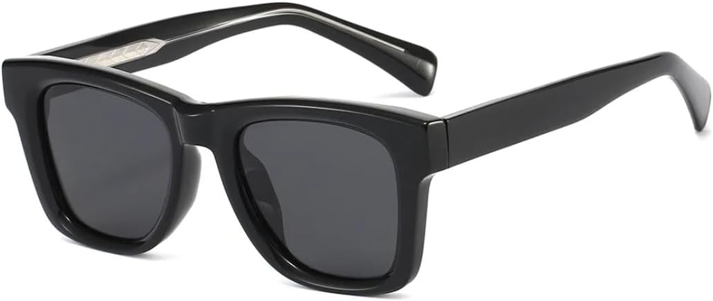 

Поляризованные солнцезащитные очки из ацетата для мужчин, женщин и унисекс, с градиентными линзами, металлическим сердечником, модные очки для вождения TVTBBVV, Black Gray