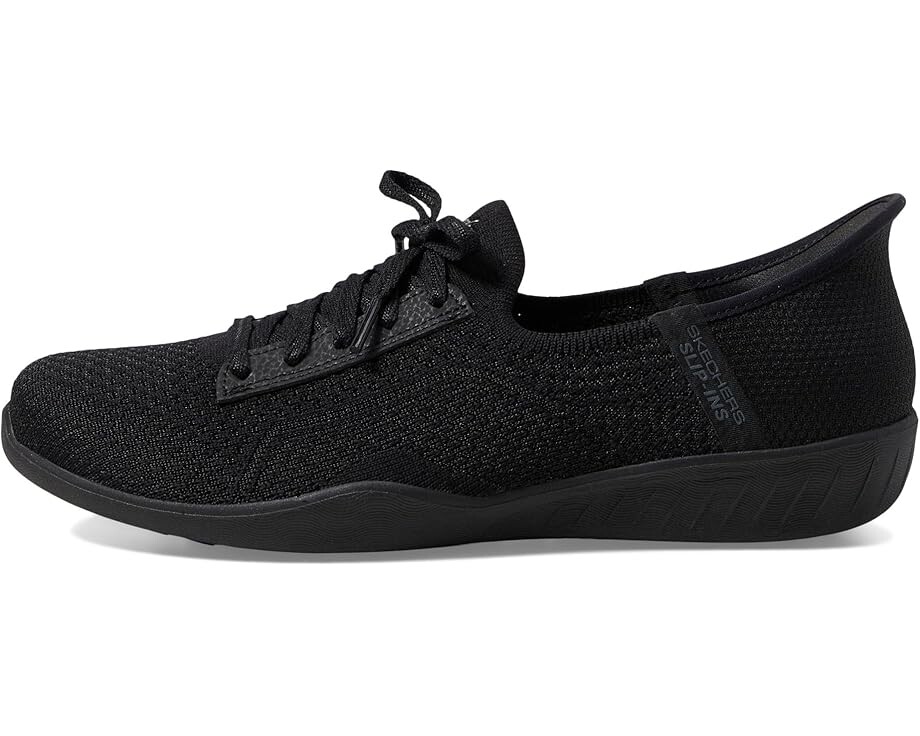 Кроссовки SKECHERS Newbury St - Our Time Hands Free Slip-Ins, черный — фото 4