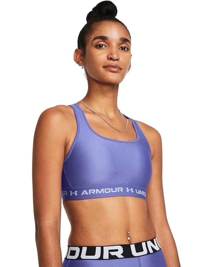 

Бюстгальтер Under Armour Cross-Back Mid, цвет Starlight/Celeste