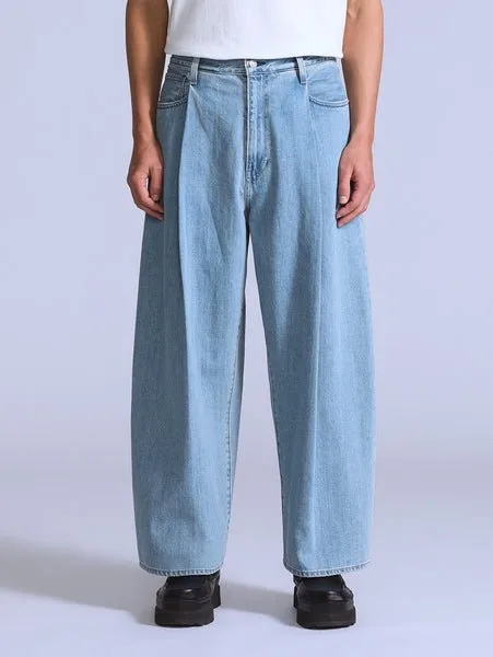 Укороченные джинсы BLUETAB с широкими складками, светло-индиговый цвет Levi's, Light Indigo - Flat Finish