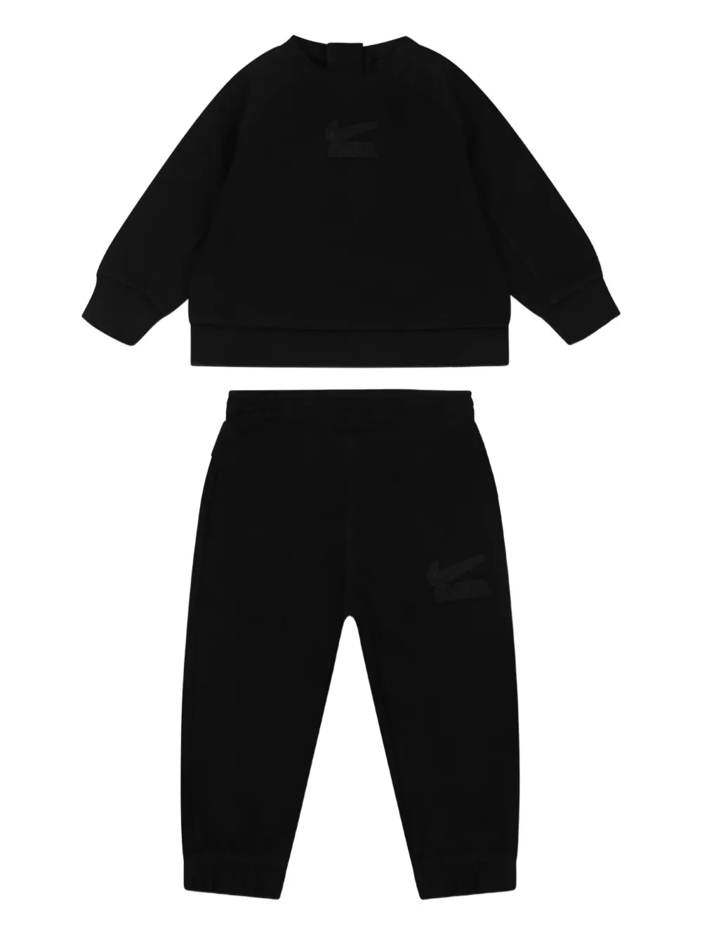 

Спортивный костюм с вышитым логотипом Nike Kids, черный