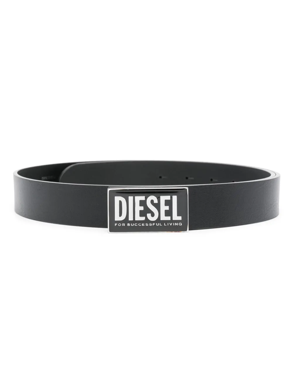 

Ремень с пряжкой-логотипом DIESEL, черный