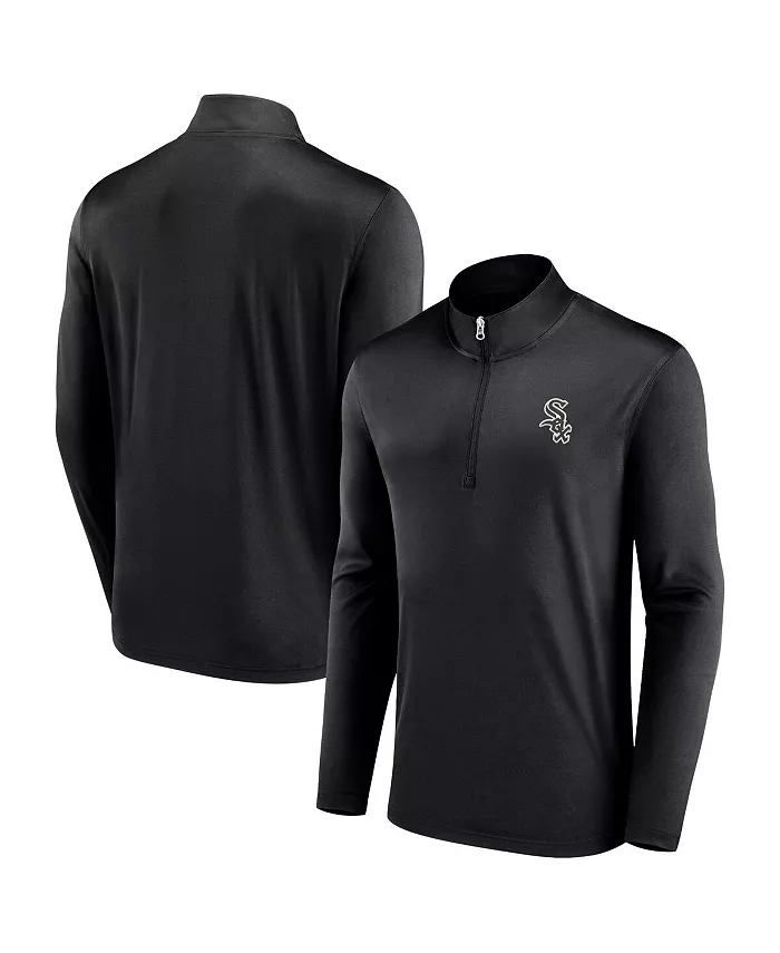 

Толстовка Men's Fanatics Black Chicago White Sox Underdog Mindset Quarter-Zip Jacket Majestic