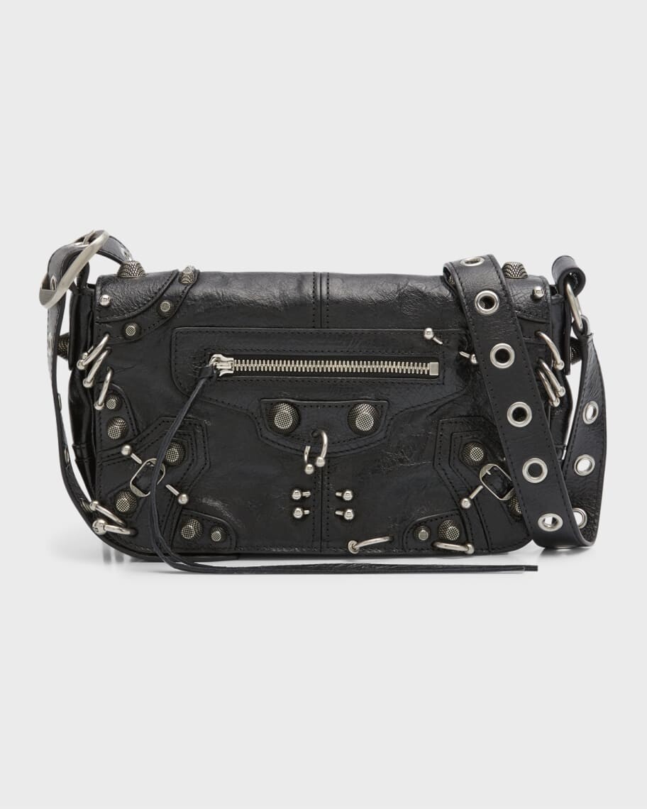 

Мужская сумка Le Cagole Men XS с клапаном и пирсингом Balenciaga