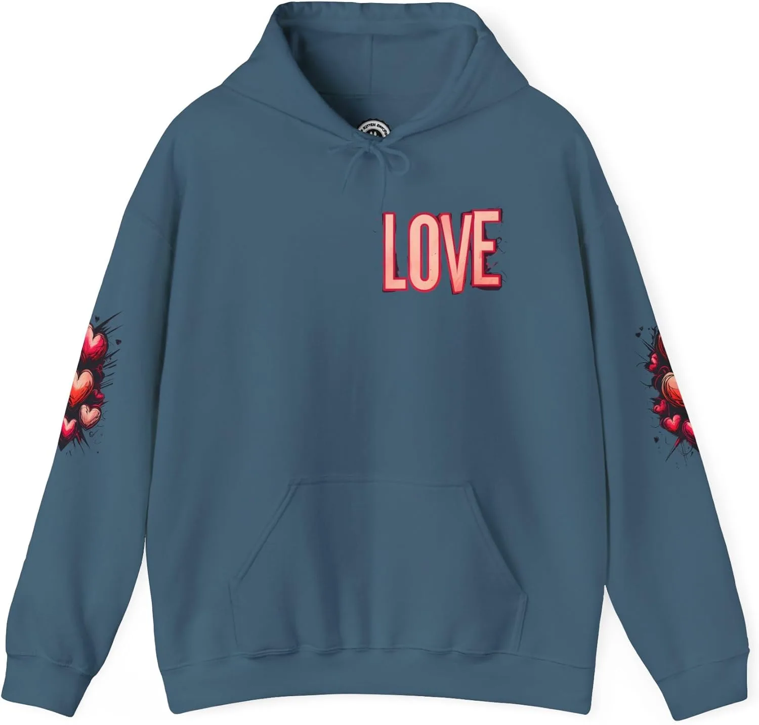 

Уличный худи Love and Graffiti Heart Art Design, унисекс