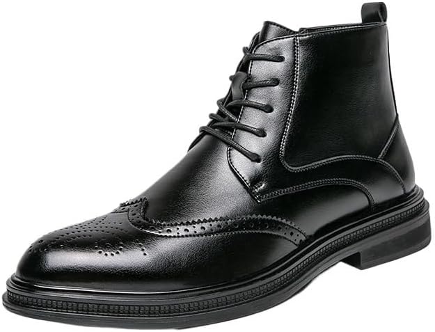 

Мужские кожаные ботинки на низком каблуке, мужские челси, классическая деловая кожаная обувь, для повседневной носки, вождения, прогулок, вечеринок Zestrelax, черный