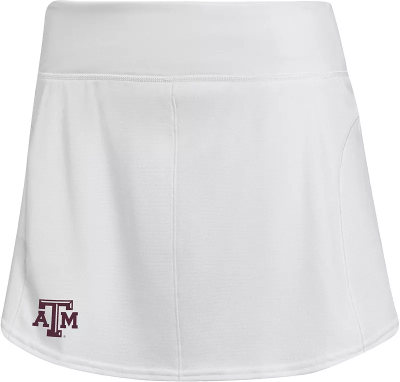 

Женская белая теннисная юбка Adidas Texas A&M Aggies