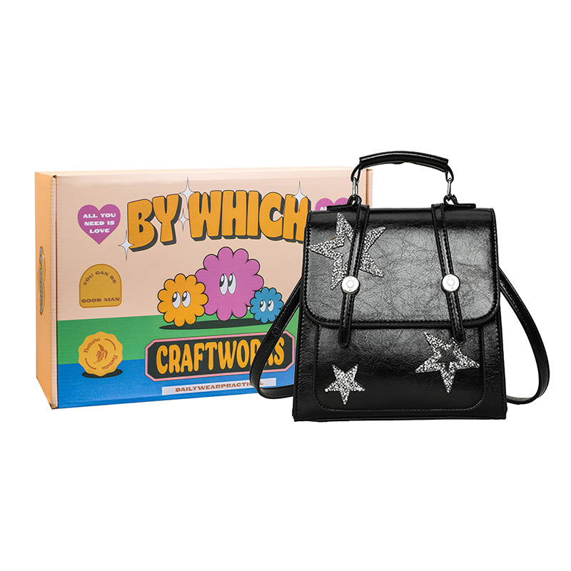 

Bywhich Женский рюкзак серебристо-черный, Black-Unlimited Joy Box