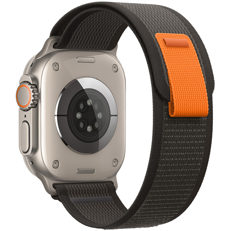 

DMDG Часы Strap Apple Compatibility Nylon Material, Trail loop strap - black with black - 42/44/45/49mm