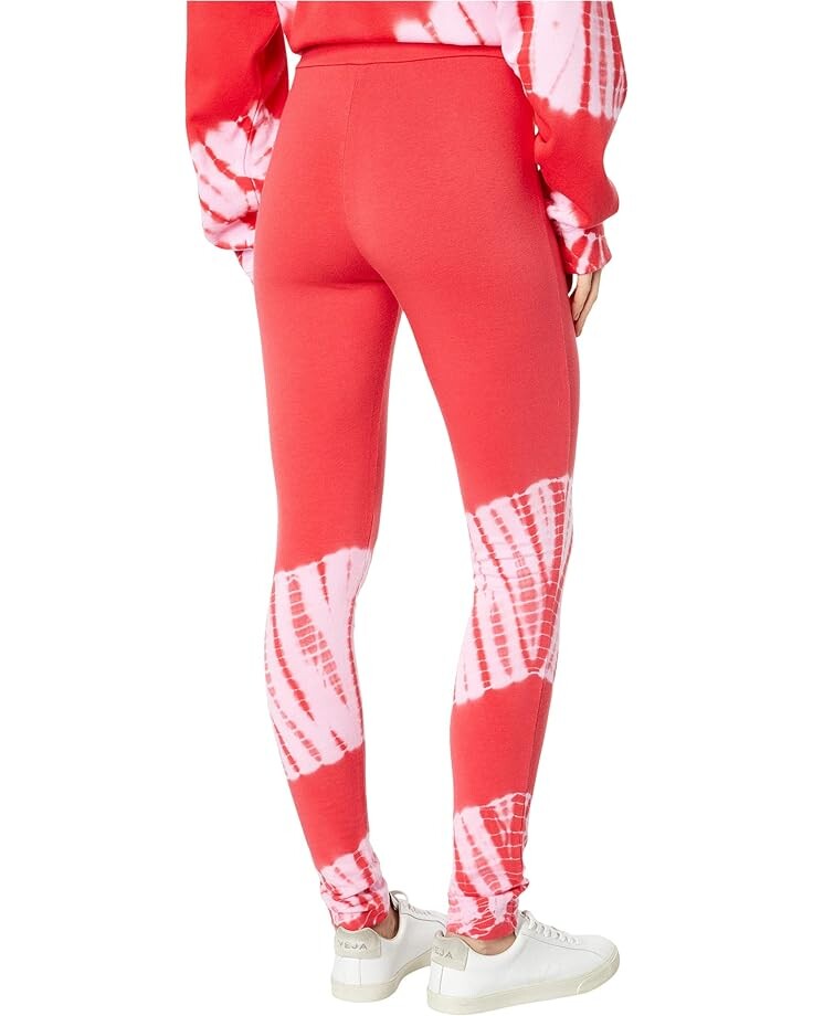 

Брюки Splendid Sundown Violet Tie-Dye Stretch Jersey Leggings, цвет Candy Apple