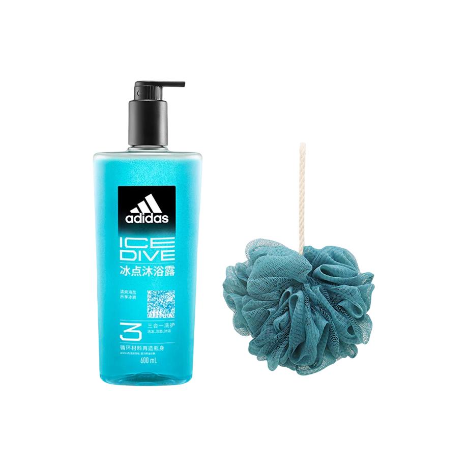 Мужской гель для душа Adidas Active Start 3 в 1, 250 мл + мочалка для тела — фото 2