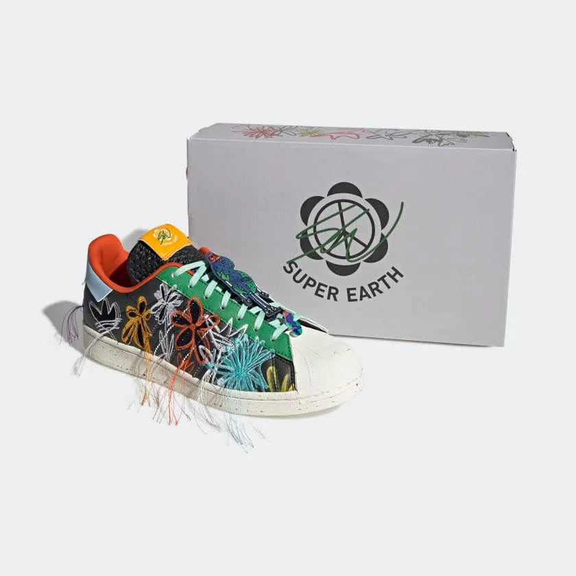 Мужские кроссовки Adidas Superearth Sw, черный/ярко-желтый/зеленый — фото 4
