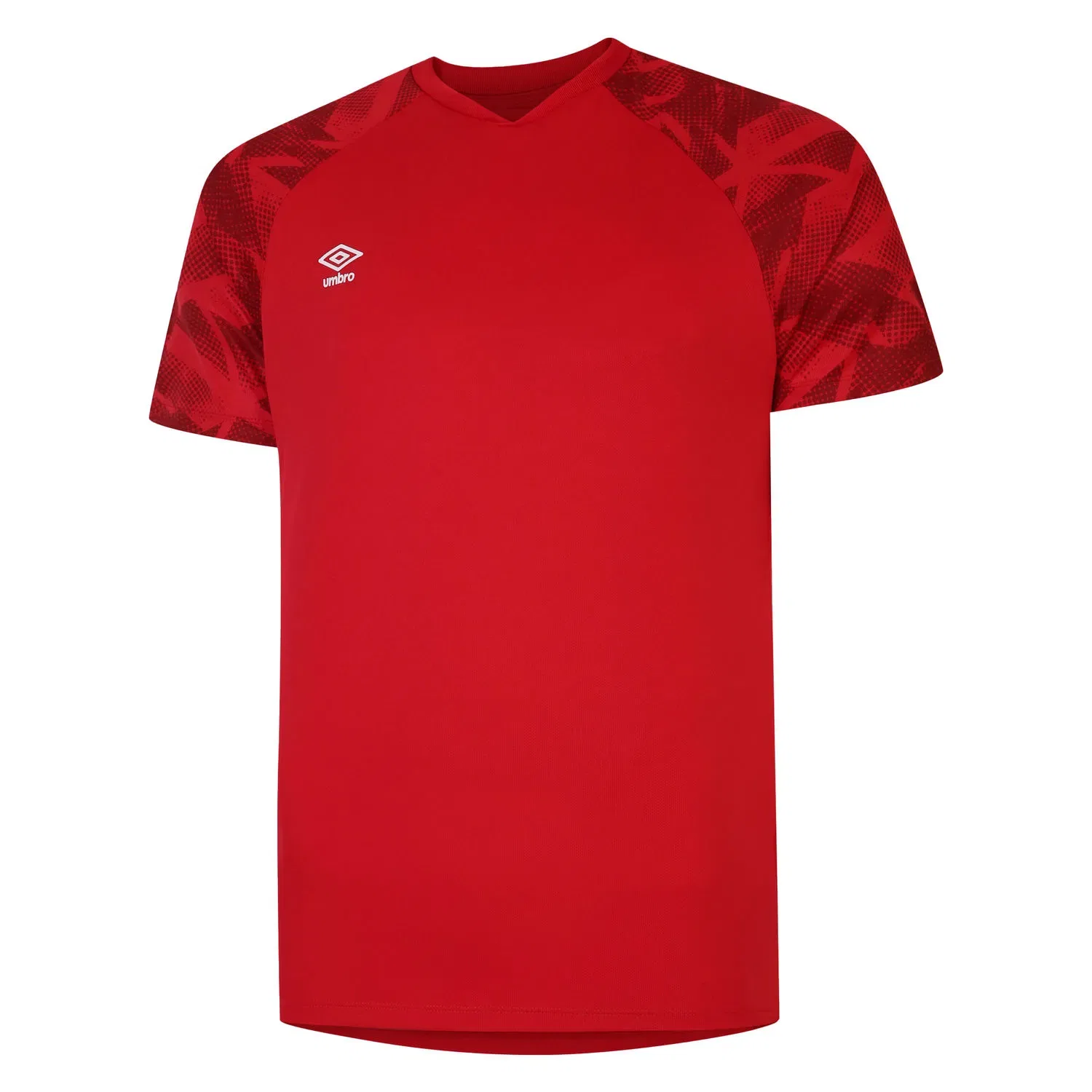 Футболка детская с принтом Umbro, темно-красный — фото 2