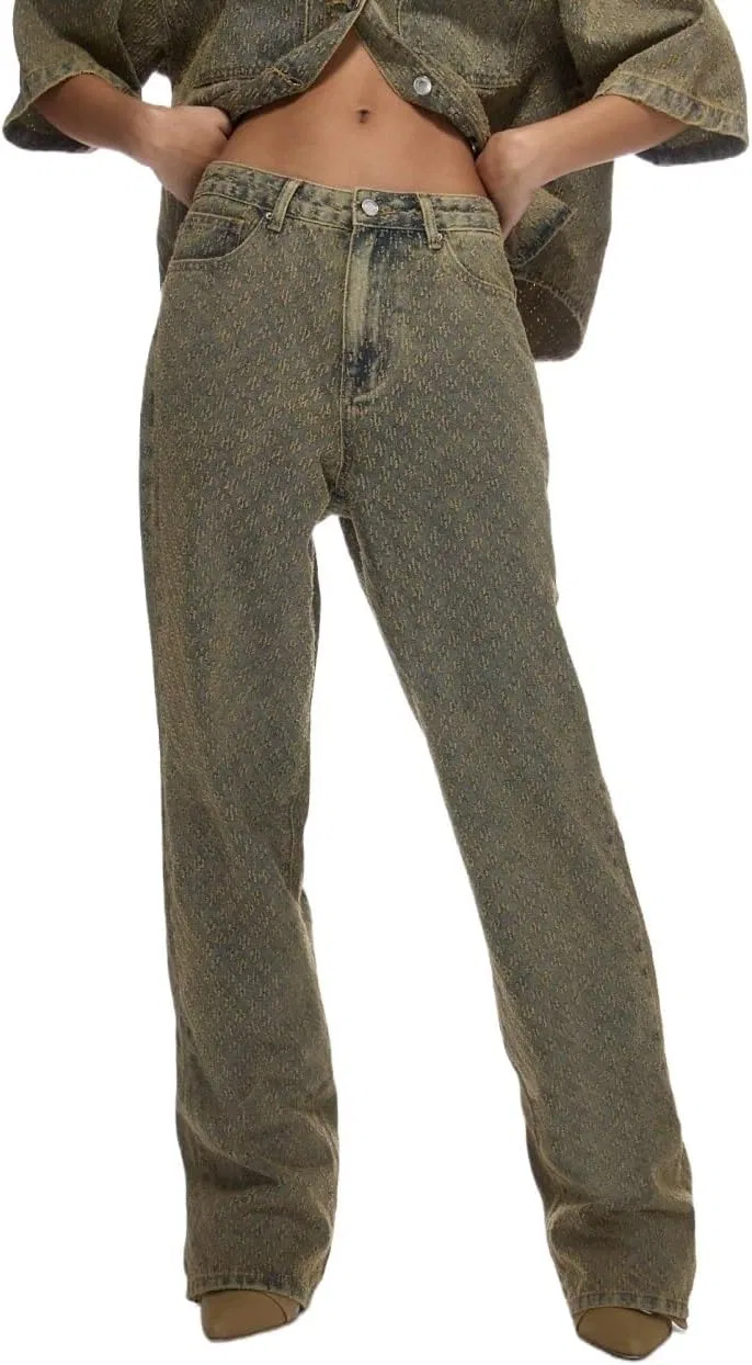 Джинсы прямые Women's Legendary Mid Rise Jean, Green