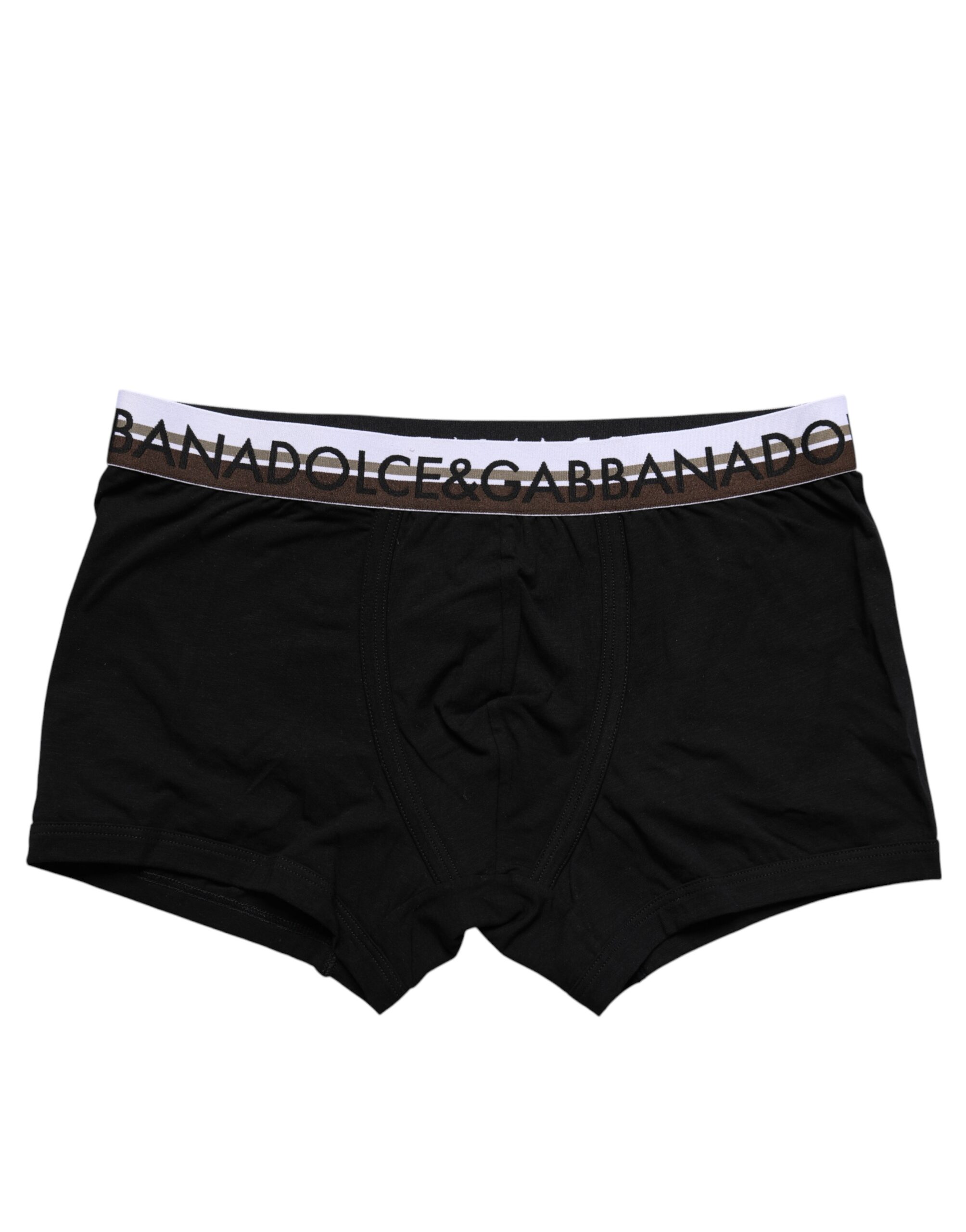 

Черные хлопковые стрейч-боксеры стандартного размера Dolce & Gabbana