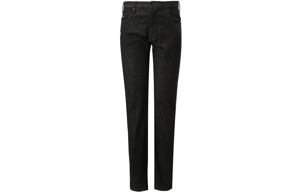 Джинсы J45 Regular-fit из выбеленной саржи 10.5 oz comfort-denim EMPORIO ARMANI, Black