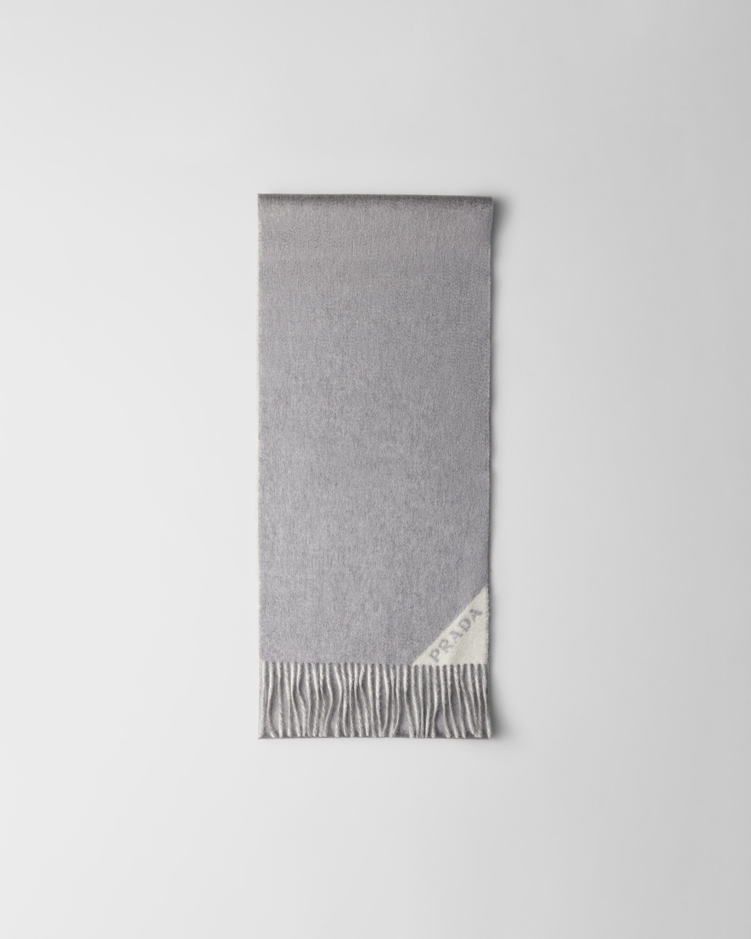 

Шарф из двойного кашемира Prada, серый