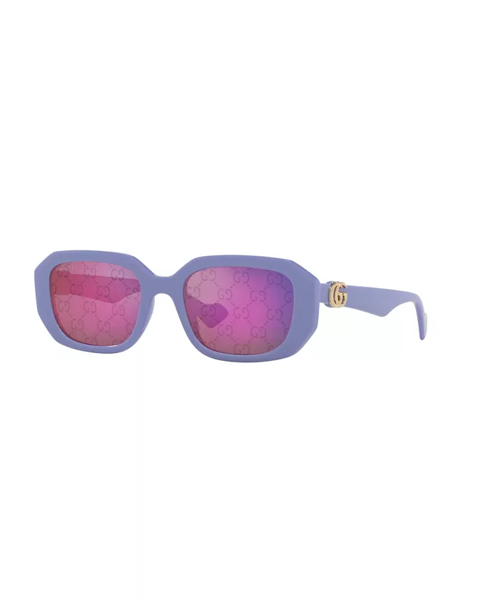 

Женские прямоугольные солнцезащитные очки, GG1535S GC002196 Gucci, фиолетовый
